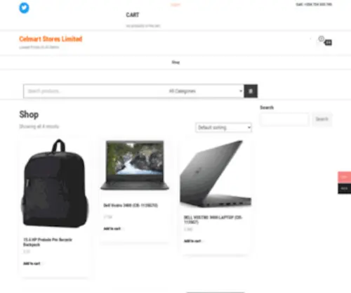 Celmarts.com(Celmart Stores Limited) Screenshot