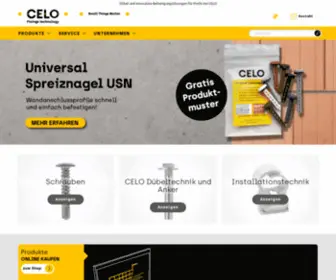 Celofixings.de(Die beste Auswahl an Ankern und technischen Befestigungen Hergestellt in Deutschland) Screenshot