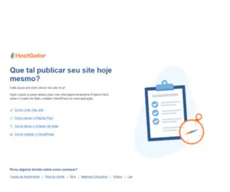 Celomassao.com(Bem-vindo a HostGator) Screenshot