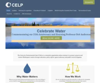 Celp.org(Center for Environmental Law & Policy) Screenshot