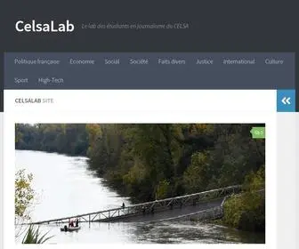 Celsalab.fr(Le lab des étudiants en journalisme du CELSA) Screenshot