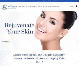 Celsanabeauty.com(CelSana Beauty & Health) Screenshot