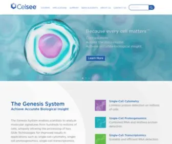 Celsee.com(Single-Cell Isolation & Analysis) Screenshot