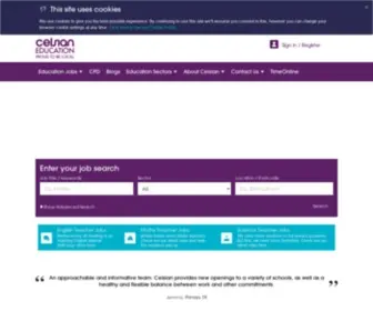 Celsianeducation.co.uk(An Education Recruitment Agency based across the UK) Screenshot