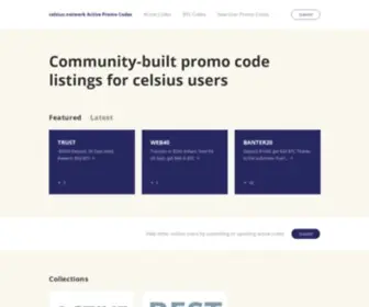 Celsius.org(Celsius Promo Codes) Screenshot