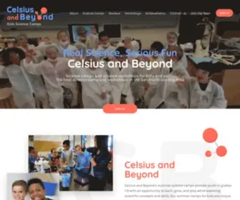 Celsiusandbeyond.com(Science Camps) Screenshot