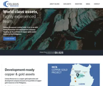 Celsiusresources.com.au(Celsius Resources) Screenshot