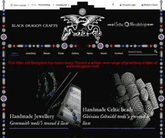 Celticbeadshop.com(Black Dragon Crafts) Screenshot