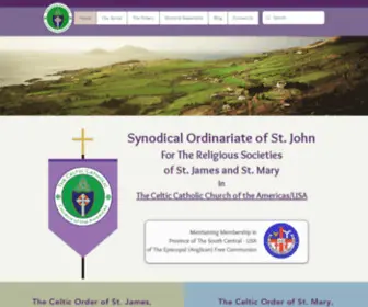 Celticcatholicchurchamericas.org(A learning site for Celtic Christianity & Spirituality. The synod ordinariate of St. John) Screenshot