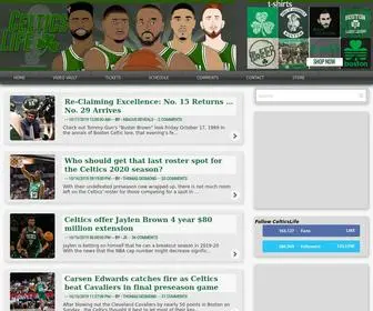 Celticslife.com(Boston Celtics Fan Site) Screenshot