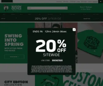 Celticsstore.com(Boston Celtics Store) Screenshot