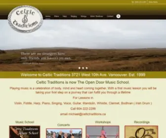 Celtictraditions.ca(Celtic Traditions 3721 West 10th Ave) Screenshot