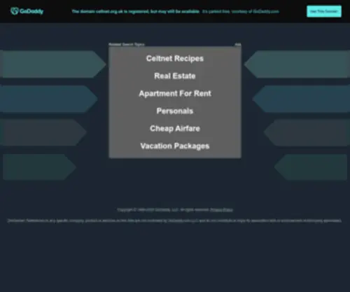 Celtnet.org.uk(Inactive) Screenshot