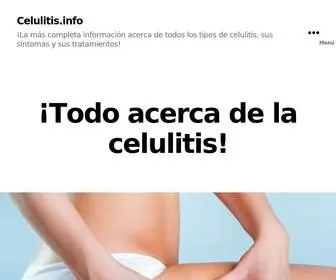 Celulitis.info(Que es la celulitis) Screenshot