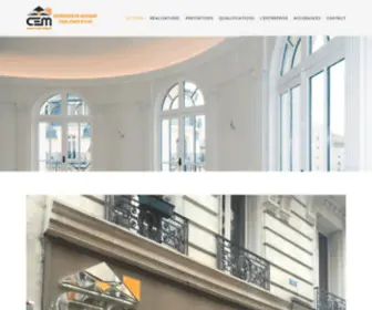 Cem-BTP.fr(Entreprise générale du bâtiment qualifiée tous corps d'état depuis 2004) Screenshot