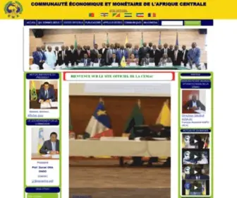 Cemac.int(COMMISSION DE LA CEMAC) Screenshot