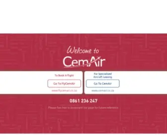 Cemair.co.za(Aircraft Leasing) Screenshot