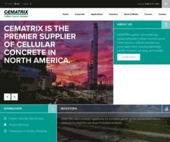 Cematrix.com(Lightweight Fill Solutions) Screenshot