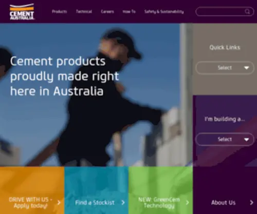 Cemaust.com.au(Cement Australia) Screenshot