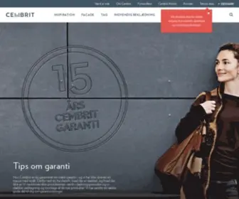 Cembrit.dk(Cembrit producerer tag) Screenshot