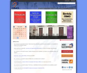Cemci.org(Centro de Estudios Municipales y de Cooperación Internacional) Screenshot