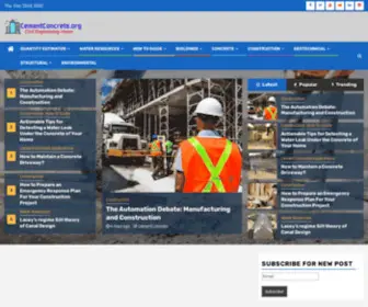 Cementconcrete.org(Cement Concrete) Screenshot