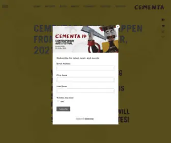 Cementa.com.au(Cementa 19 program in Kandos 2019) Screenshot