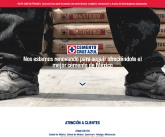 Cementocruzazul.com.mx(Cemento Cruz Azul) Screenshot