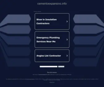 Cementoexpansivo.info(Cementoexpansivo info) Screenshot
