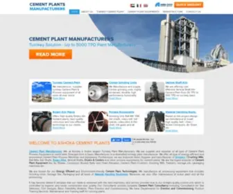 Cementplantsmanufacturers.com(Cement Plant Manufacturers) Screenshot