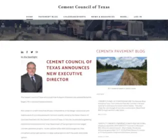 Cementx.org(Cement Council of Texas) Screenshot