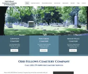 Cemeteryco.com(Odd fellows cemetery company) Screenshot