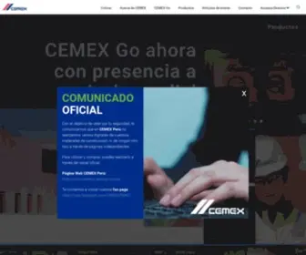 Cemex.com.pe(CEMEX Peru) Screenshot