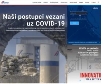 Cemex.hr(CEMEX Hrvatska) Screenshot
