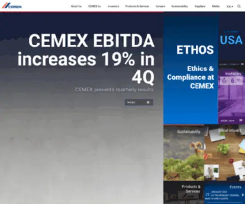 Cemex.no(Corporate Home) Screenshot