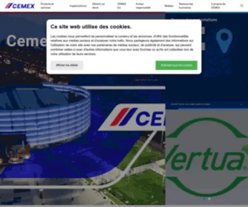 Cemexbetons.fr(Bétons) Screenshot