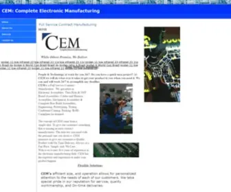 Cemfg.net(Complete Electronic Manufacturing) Screenshot