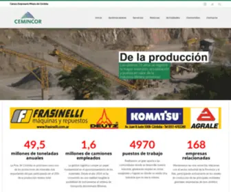 Cemincor.org.ar(Camara empresaria minera de Córdoba) Screenshot