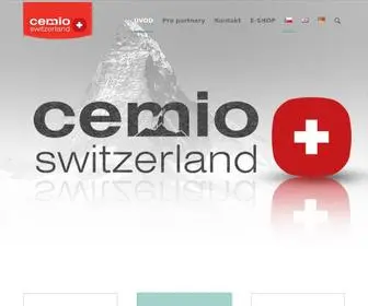 Cemio.cz(Spojení ryzí přírody a švýcarské technologie) Screenshot