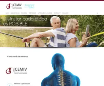 Cemiv.com.mx(Centro de Mínima Invasión para la Columna Vertebral) Screenshot