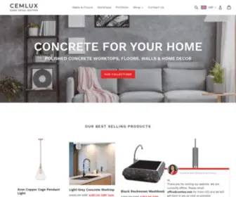 Cemlux.com(Concrete Walls) Screenshot