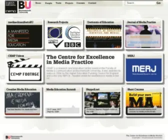 Cemp.ac.uk(Bournemouth University's Centre for Excellence in Media Practice (CEMP)) Screenshot