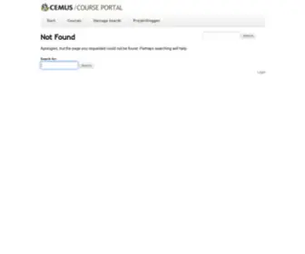 Cemusstudent.se(Cemus course portal) Screenshot