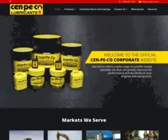 Cen-PE-CO.com(Cen-Pe-Co Lubricants) Screenshot