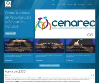 Cenarec-Lesco.org(Inicio) Screenshot