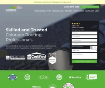 Cencobuildingservices.com(Denver Roofing Company) Screenshot