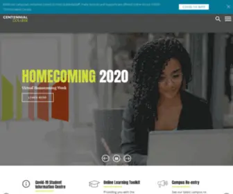 Cencol.on.ca(Centennial College) Screenshot