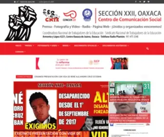 Cencos22Oaxaca.org(Centro de Comunicación Social de la Sección XXII) Screenshot