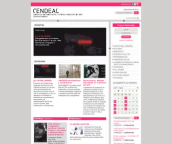 Cendeac.net(CENTRO DE DOCUMENTACIÓN Y ESTUDIOS AVANZADOS DE ARTE CONTEMPORÁNEO) Screenshot