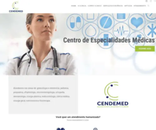 Cendemed.com.br(Centro de Especialidades Médicas) Screenshot